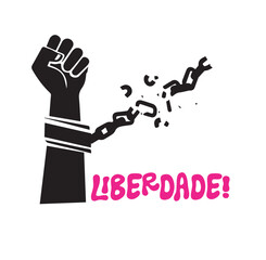 Liberdade, quebrando correntes