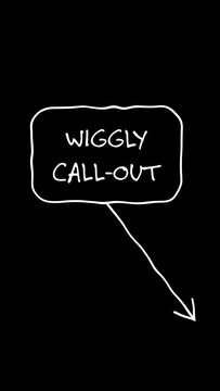 Wiggly Hand Written Call Out