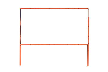 Obraz premium Isolate red color mockup, billboard on white background.