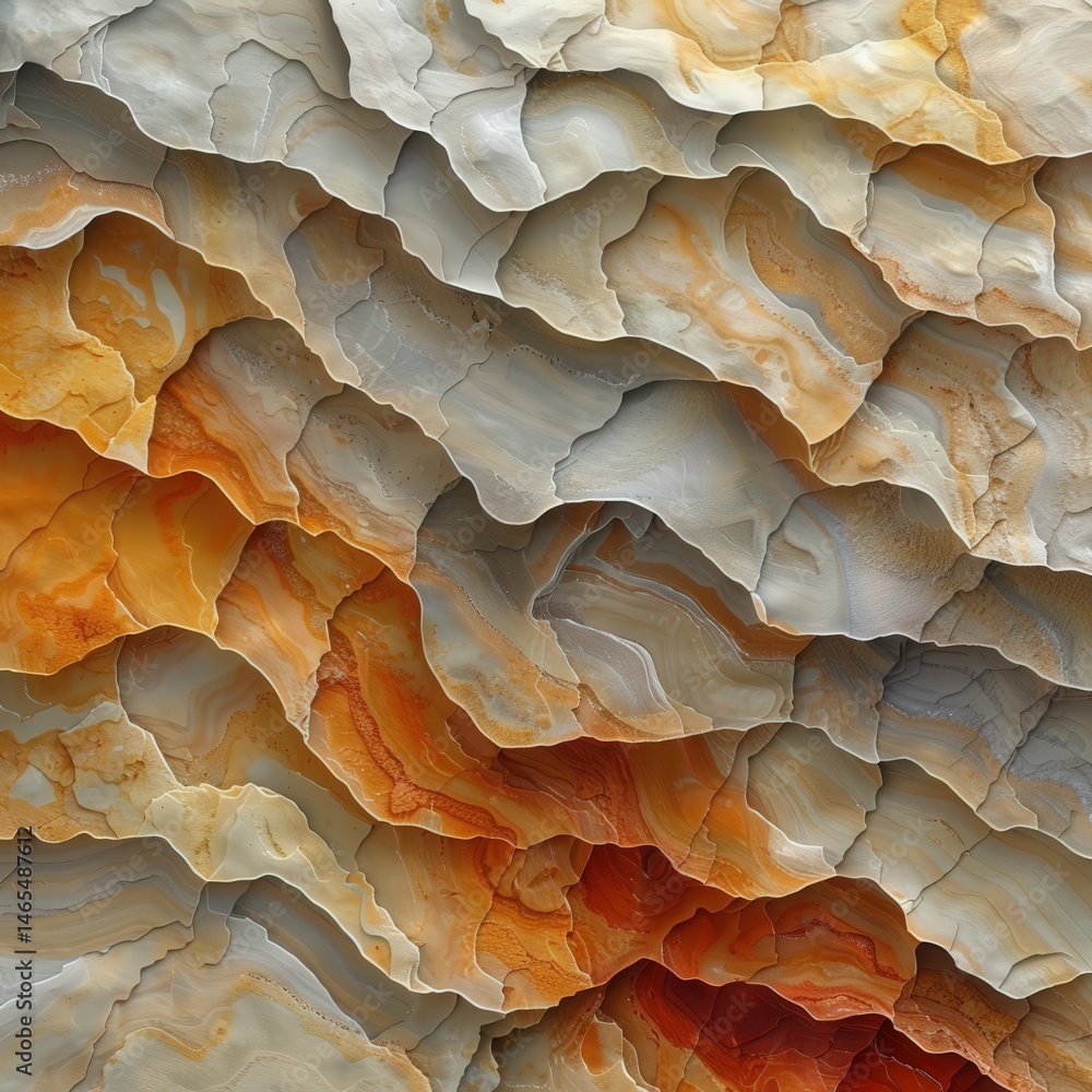 Poster abstract stone texture warm hues and layered patterns