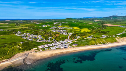 Aberdaron, North Wales, beach and coastline.