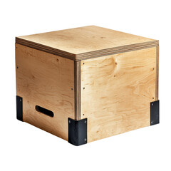 Plyometric Box isolated on transparent background.