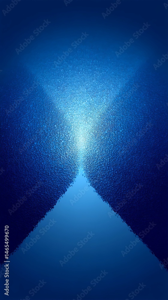 Poster blue abstract background texture with radiating light and geometric triangle shape