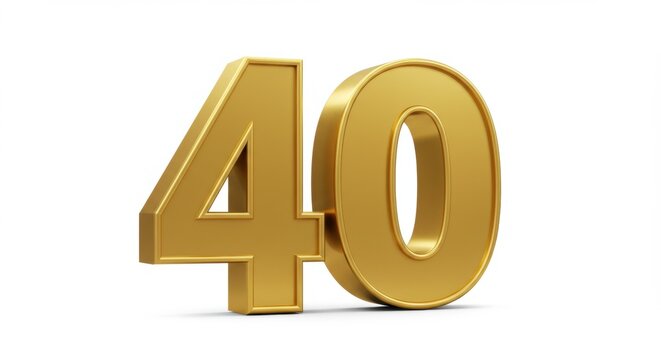 Golden Number Forty: Anniversary Celebration Element