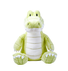 PNG soft baby toy crocodile on transparent background