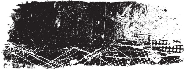 Fototapeta premium Grunge textured banner with rough edges. Speckled texture. Overlay grunge texture . Simply place texture over any object to create grunge effect . Banner with scratched surface for your design.