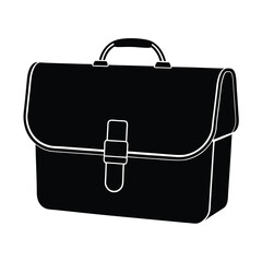 black leather briefcase