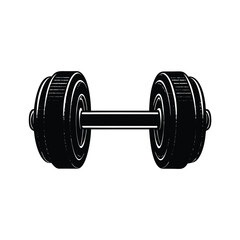 dumbbell isolated on white background