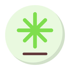 Fototapeta premium North Star Flat Octicon Icon