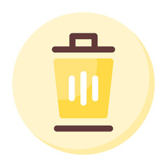 Trashcan Flat Octicon Icon