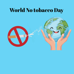 world no tobacco day logo ,illustration, vector  