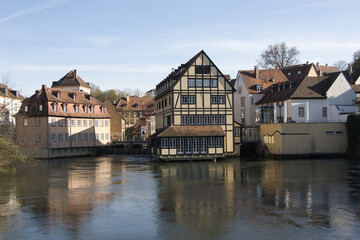 Bamberg-Innenstadt- Blick auf die H&auml;user an der Regnitz