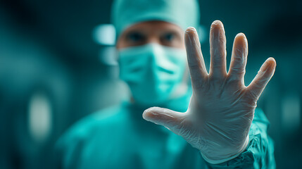 Surgeon's Hand: Stop, Protection, and Healthcare