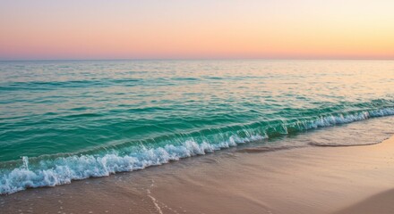 Obraz premium Tranquil ocean sunset