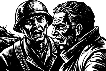 a soldier feel when they lose a comrade in battle.