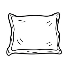 pillow isolated on white