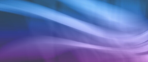 blue and purple abstract flowing wave with motion blur and halftone texture