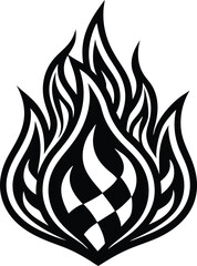 Halloween Event Fire Silhouette Spooky Haunted Night Illustration Background, Halloween Fire Silhouette, Spooky Halloween Night, Haunted Fire Background, Fire Silhouette Scene