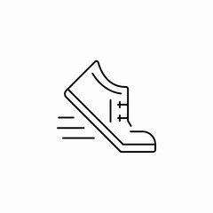 running shoes icon sign vector