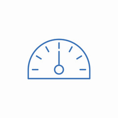 speedometer medium icon sign vector