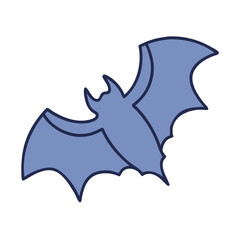 Illustration of a bat flying halloween bat silhouette animal bat vector bat art bat design bat icon