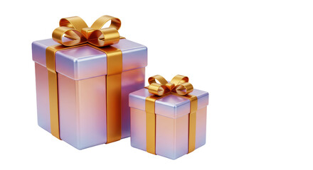 Isolated Stacked Gift Boxes with Ribbons for Special Occasions