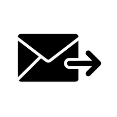  Delivery Letter Silhouettes in black on a white background 
