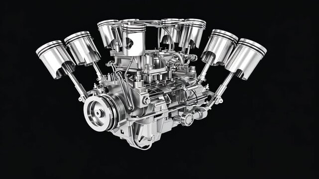 Video of engine pistons.