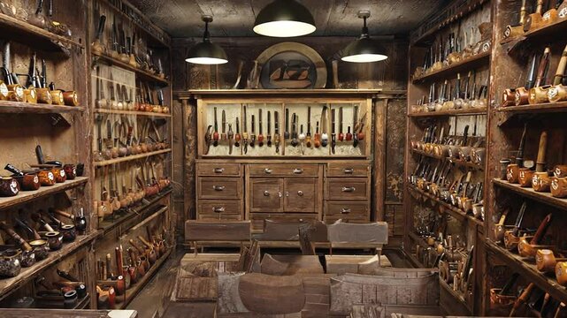 Smoking pipe shop.