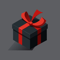 gift box with red ribbon