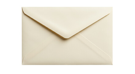 Isolated Cream-Colored Envelope Symbolizing Communication and Delivery