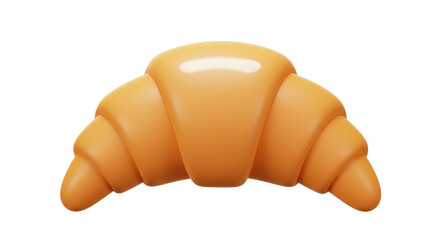 Isolated Fresh Baked Croissant Representing Pastry