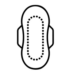 Sanitary Pad with Wings and Dotted Absorbent Center. Feminine Hygiene Product, Menstrual Protection, Period Care, Disposable Absorbent Pad for Women, Personal Health Item, Intimate Comfort Solution