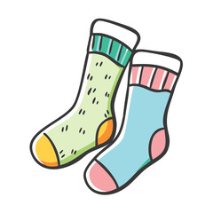 matching sock set icon, matching sock set vector illustration-simple illustration of matching sock set, perfect for matching sock set logos and icons