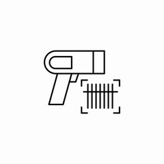 barcode scanner icon sign vector