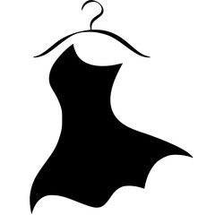 black dress on hangers