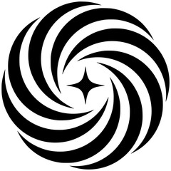 black and white swirl