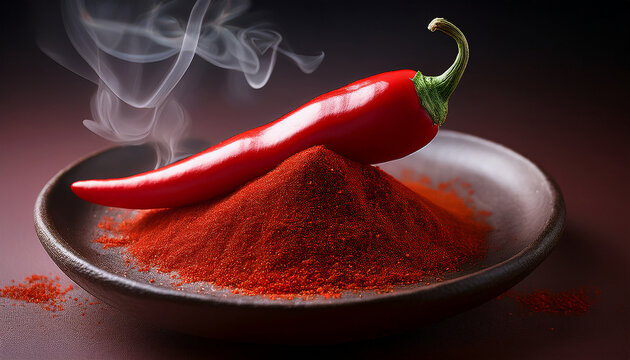 bright red chili pepper perfect for adding spice and flavor to dishes ideal for culinary and food related imagery
