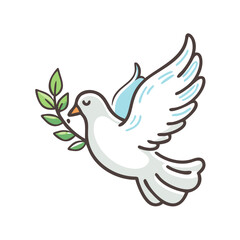 peace dove icon, peace dove vector illustration-simple illustration of peace dove, perfect for peace dove logos and icons