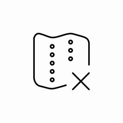 data removal icon sign vector