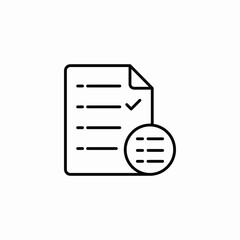 document task done icon sign vector