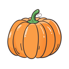 pumpkin icon, pumpkin vector illustration-simple illustration of pumpkin, perfect for pumpkin logos and icons