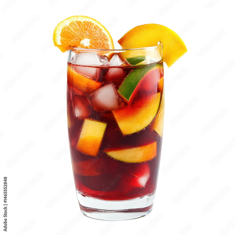 Poster sangria isolated on transparent background .