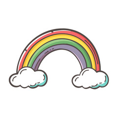 rainbow icon, rainbow vector illustration-simple illustration of rainbow, perfect for rainbow logos and icons