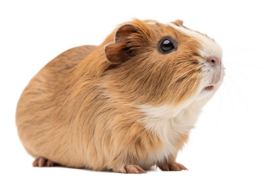 Cute Guinea Pig Looking Forward AI Generated by PNG