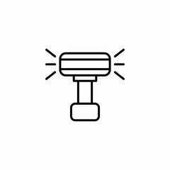 flashing light icon sign vector