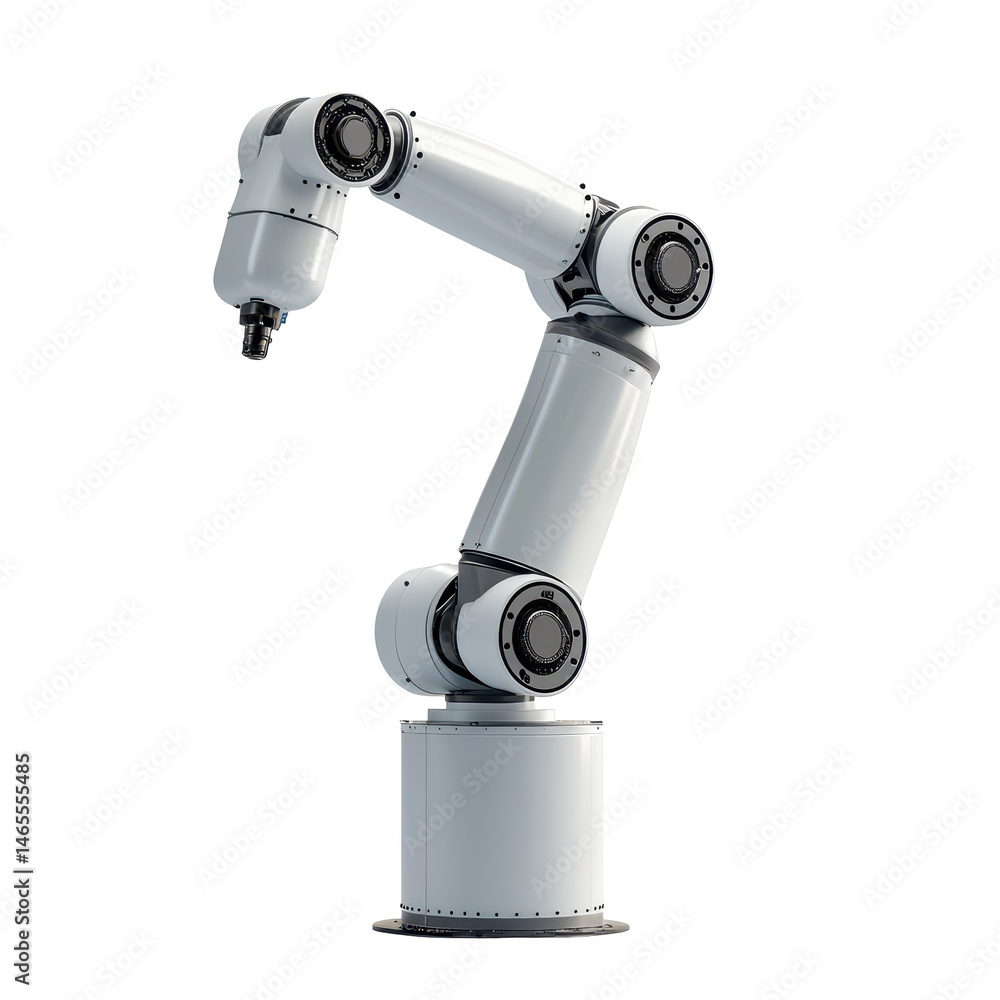 Poster scara robot isolated on transparent background .