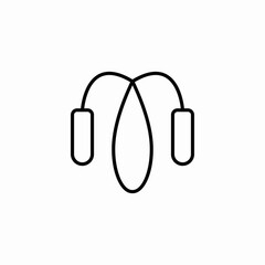 jump rope icon sign vector