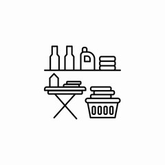 laundry room icon sign vector