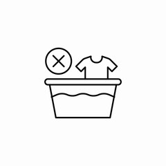 no washing icon sign vector